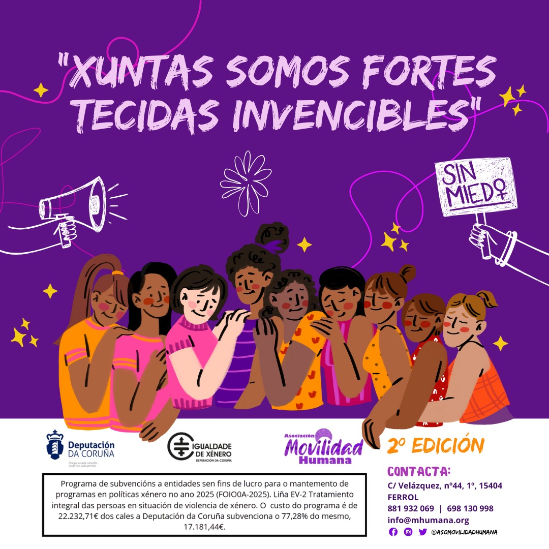 Cartel xuntas somos fortes