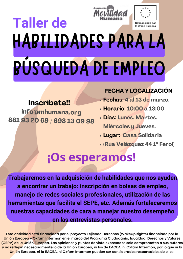 Cartel Taller de Habilidades para la Búsqueda de Empleo