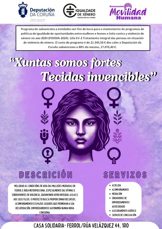 Cartel Xuntas somos fortes