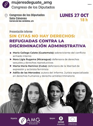 Cartel de Informe Asociación de mujeres de Guatemala